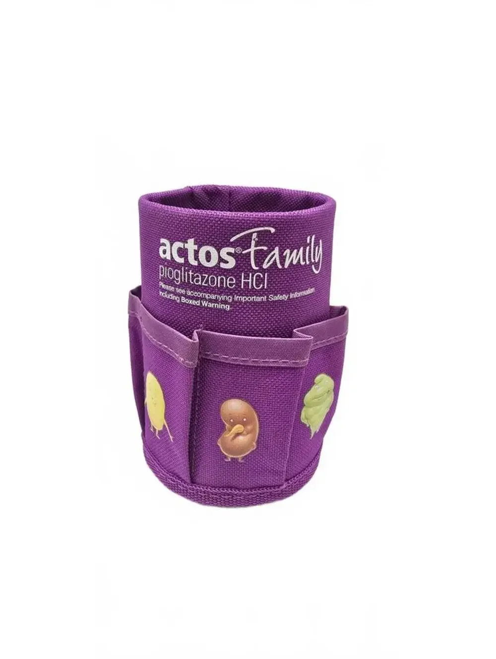 Vintage Actos Family Pioglitazone HCl Purple Fabric Organize